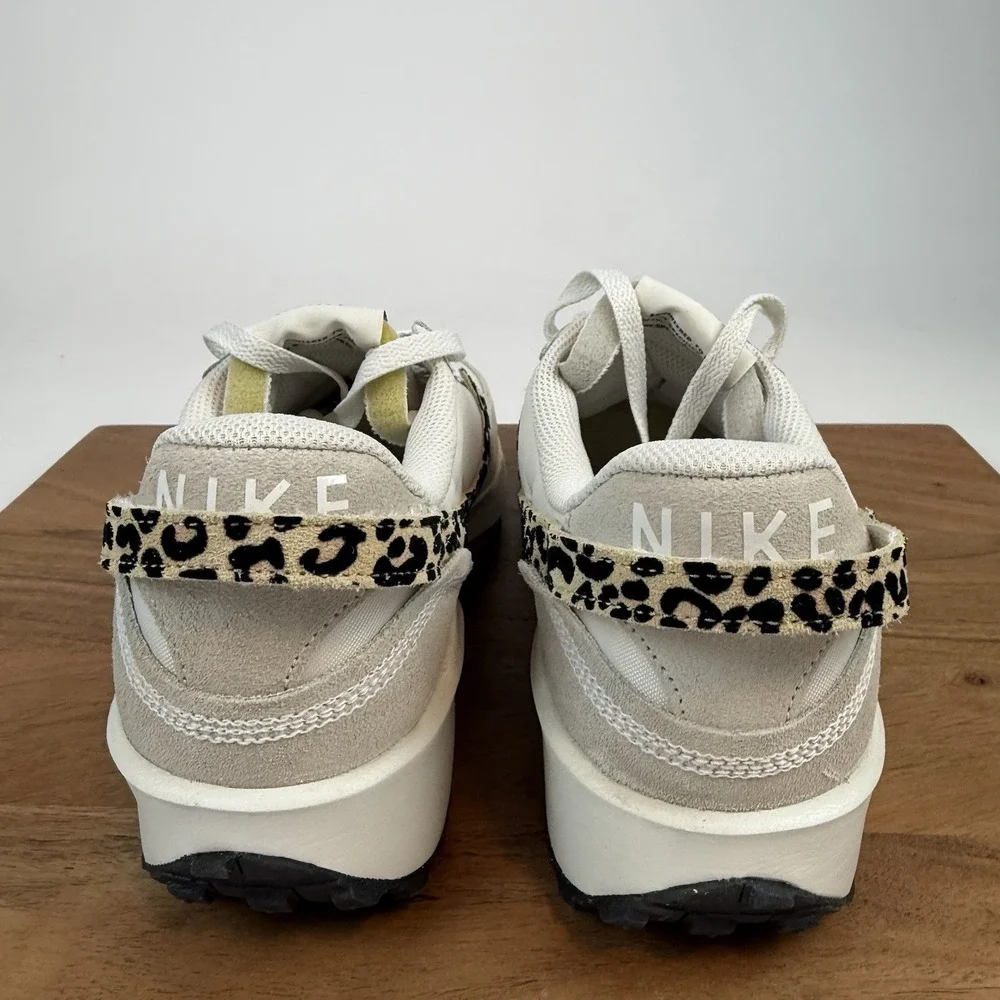 New‎ NIB Womens Nike Waffle Debut Phantom Sesame Leopard Sneakers Size 11 M
